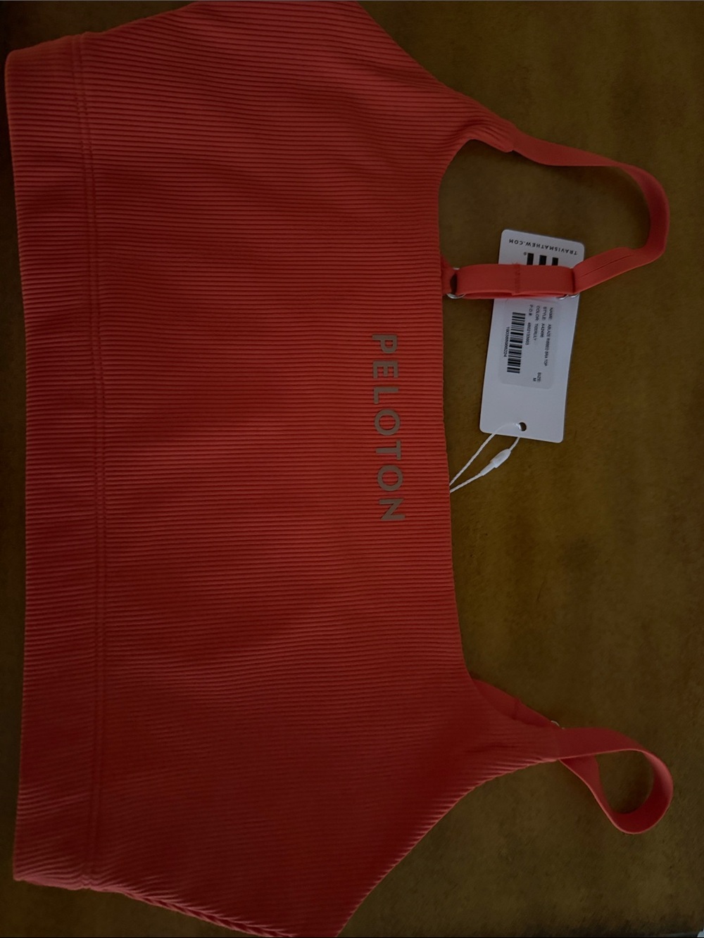 Peloton x Travis Mathew Ribbed Workout Bra